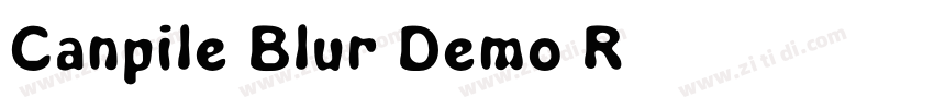Canpile Blur Demo R字体转换